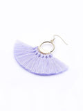 Handmade Fan-shaped Tassel Earrings