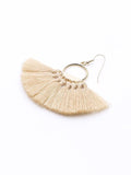 Handmade Fan-shaped Tassel Earrings