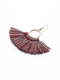 Handmade Fan-shaped Tassel Earrings