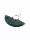 Handmade Fan-shaped Tassel Earrings