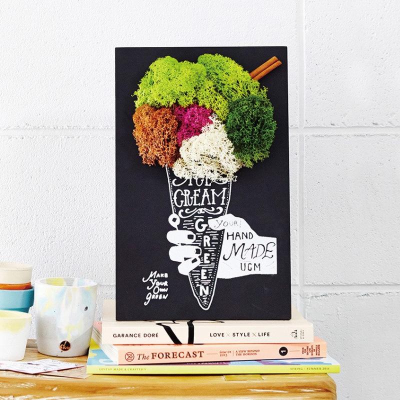 DIY Moss Decorative Painting