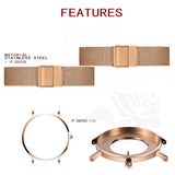 Simple Dial Mesh Strap Women's Watch