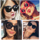Fashion Large Frame Cat's Eye Sunglasses