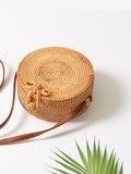 Round Rattan Bag