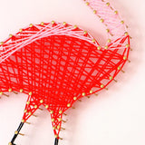 DIY Flamingo String Art Painting