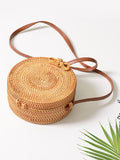 Round Rattan Bag