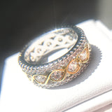 Square Cubic Zircon Copper Ring Fashion Ring for party