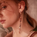 Fashion tassel personality simple temperament long ear chain