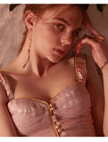 Fashion tassel personality simple temperament long ear chain