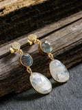 Natural Labradorite Earrings