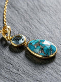 Natural Blue Turquoise Necklace