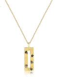 Golden Silver Diamond Necklace