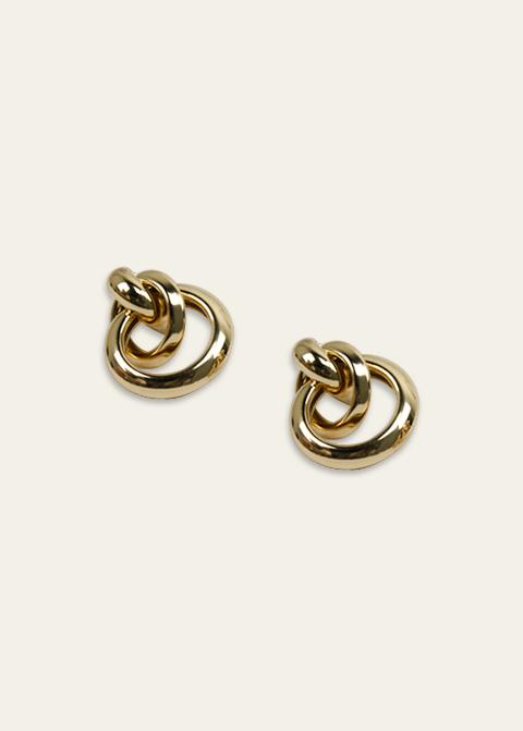 Bright Golden Combined Earrings