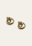 Bright Golden Combined Earrings