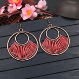 European and American fashion creative circle earrings