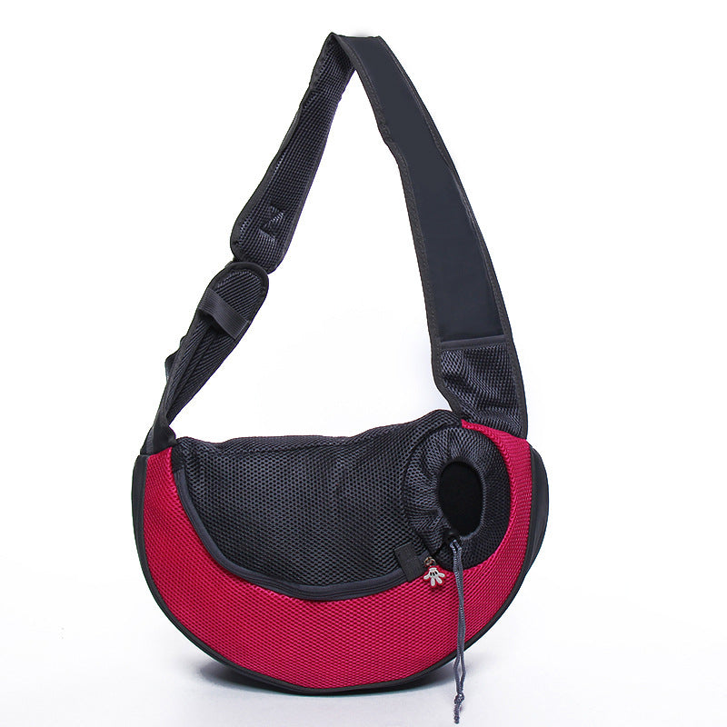 Multicolor breathable cat and dog pet shoulder diagonal package