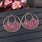 European and American fashion creative circle earrings