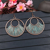 European and American fashion creative circle earrings