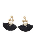 Flower-shaped Tassel Earrings