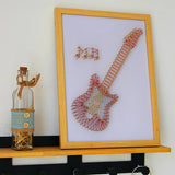 DIY Guitar String Art Painting