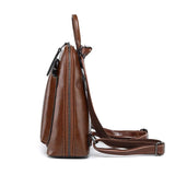 Solid Color Retro Backpack