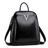 Solid Color Retro Backpack