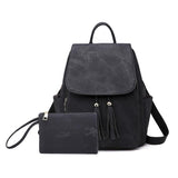 Fashion Tassel PU Leather Backpack