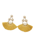 Flower-shaped Tassel Earrings