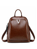 Solid Color Retro Backpack