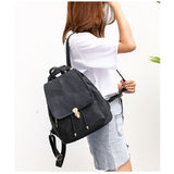 Imitation Denim Pattern Backpack