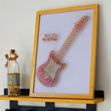 DIY Guitar String Art Painting