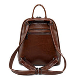 Solid Color Retro Backpack