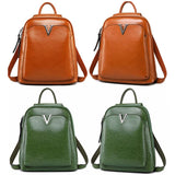 Solid Color Retro Backpack