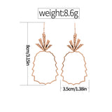 European and American fashion pineapple fruit earrings