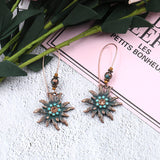 Fashion personality sun flower earrings