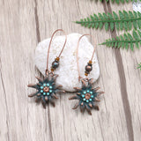 Fashion personality sun flower earrings