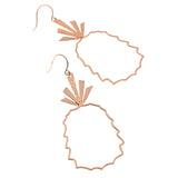 European and American fashion pineapple fruit earrings