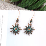 Fashion personality sun flower earrings