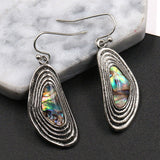 European and American fashion personality explosion models natural color shell earrings