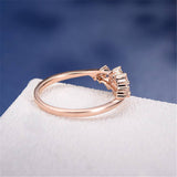 Fashion European and American women's minimalist diamond ring