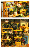 F&S DIY Doll House Wooden Miniature Furniture Kit LED Light with Handmade Dollhouse