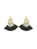 Snail Pattern Tassel Earrings