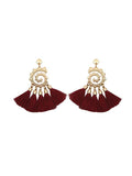 Snail Pattern Tassel Earrings
