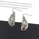 European and American fashion personality explosion models natural color shell earrings