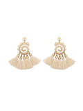 Snail Pattern Tassel Earrings