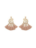 Snail Pattern Tassel Earrings