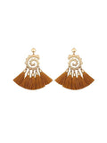 Snail Pattern Tassel Earrings