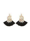 Snail Pattern Tassel Earrings