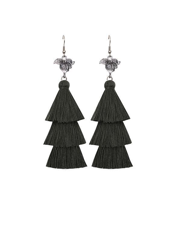 Sunflower Pattern Earrings