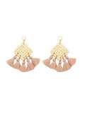 Hand-knitted Tassel Earrings